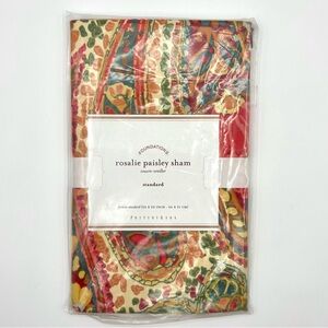 Pottery Barn Rosalie Paisley Standard Pillow Sham / Cover - Multicolor